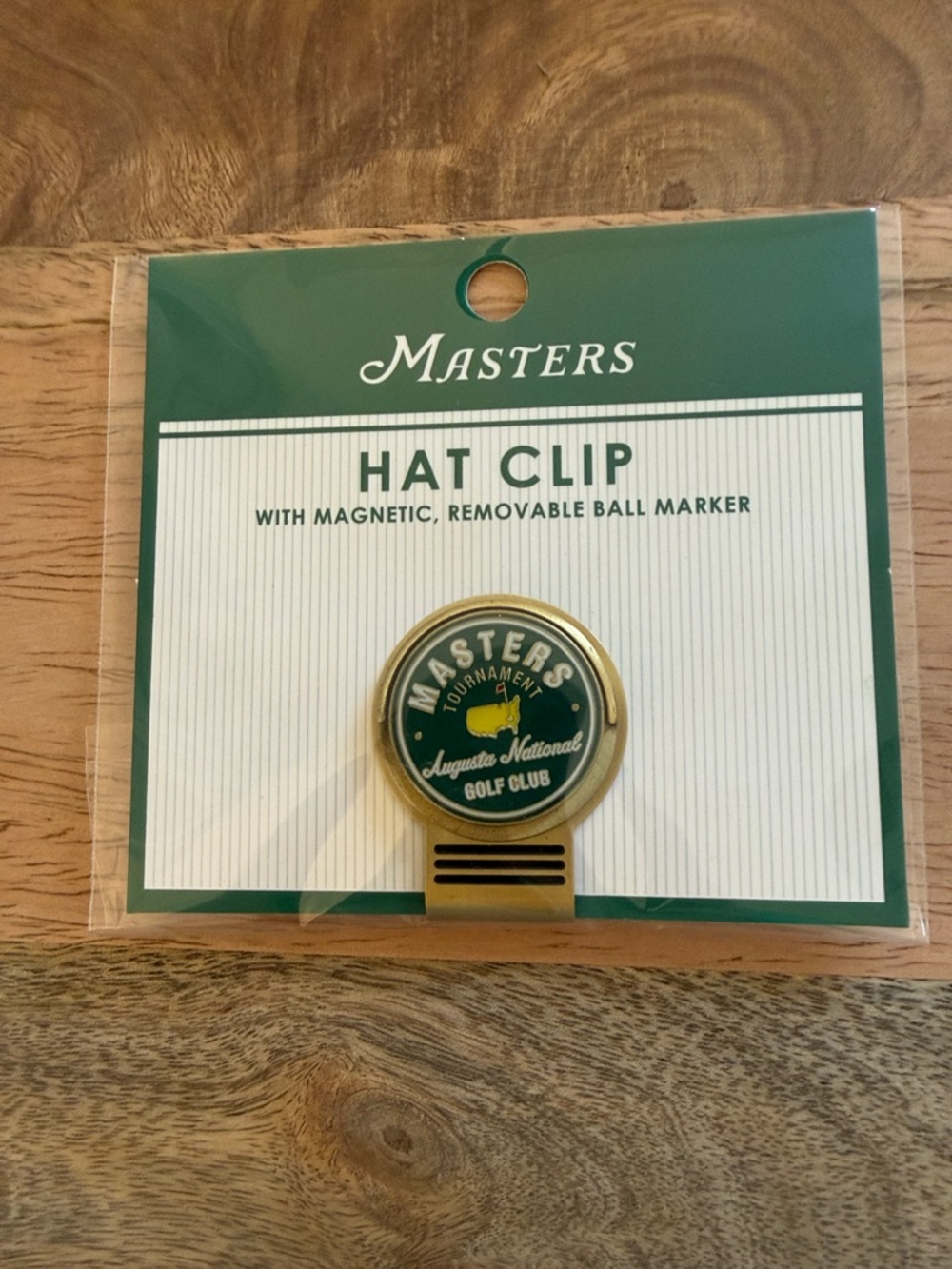 Masters 2026 Green and Gold Hat Clip with Magnetic Ball Marker- mail in 24 hrs!